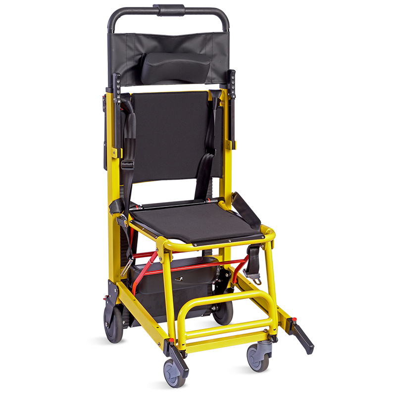 Foldable Transport Wheelchair with 3 Adjustable Straps